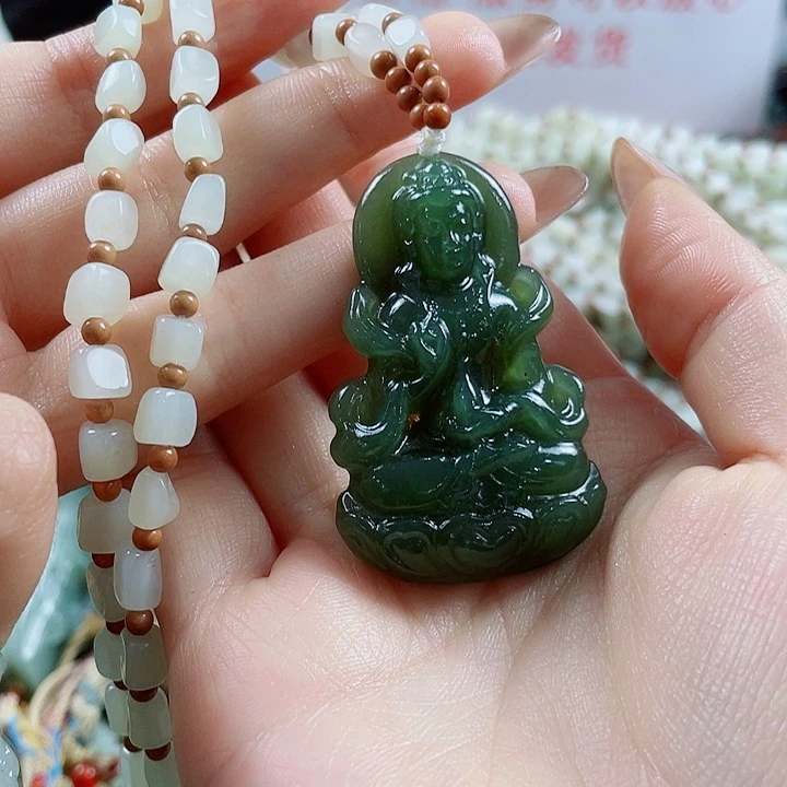 和田玉未镶嵌挂件
