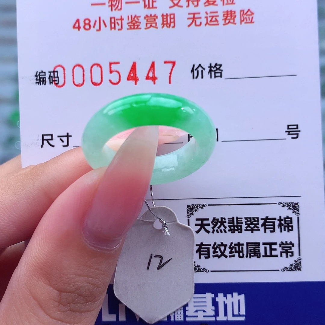 未镶嵌戒指翡翠天然