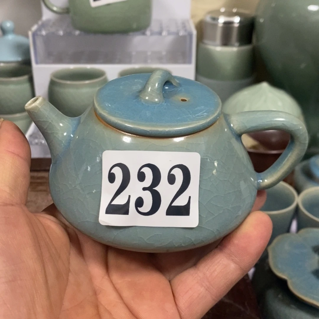 瓷壶原矿釉原产地汝瓷微瑕壶