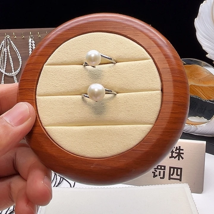戒指淡水珍珠钛钢