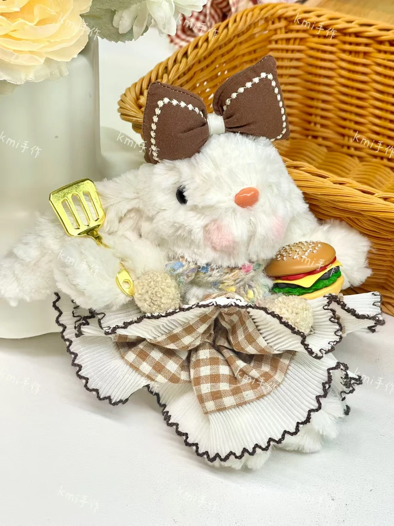 【明款】手工diy可爱垂耳兔西高地钥匙扣挂件包挂毛绒玩具公仔摆件