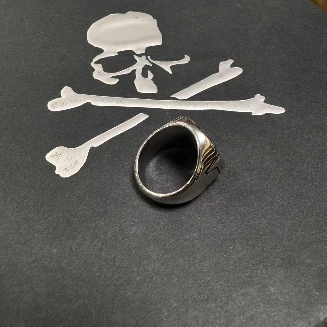 钛钢戒指 WS001 超级指环大圈潮流戒指银色钛钢