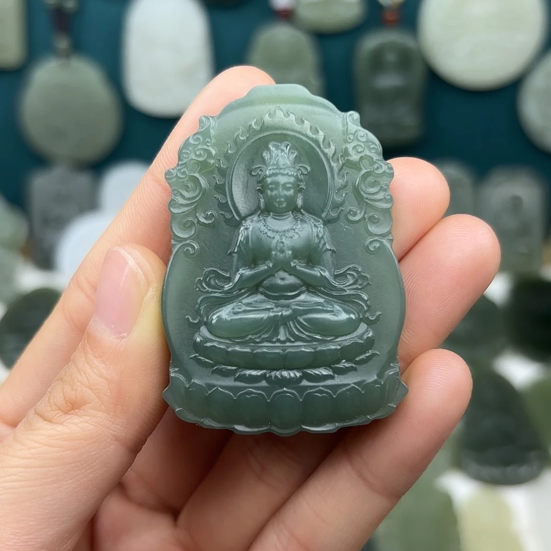 和田玉未镶嵌颈饰