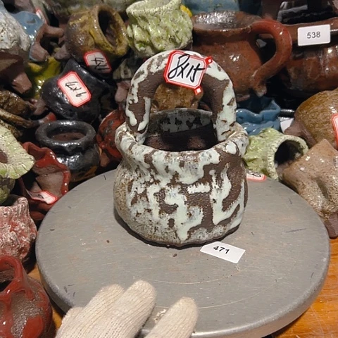 粗陶花盆手工花盆制作就这样