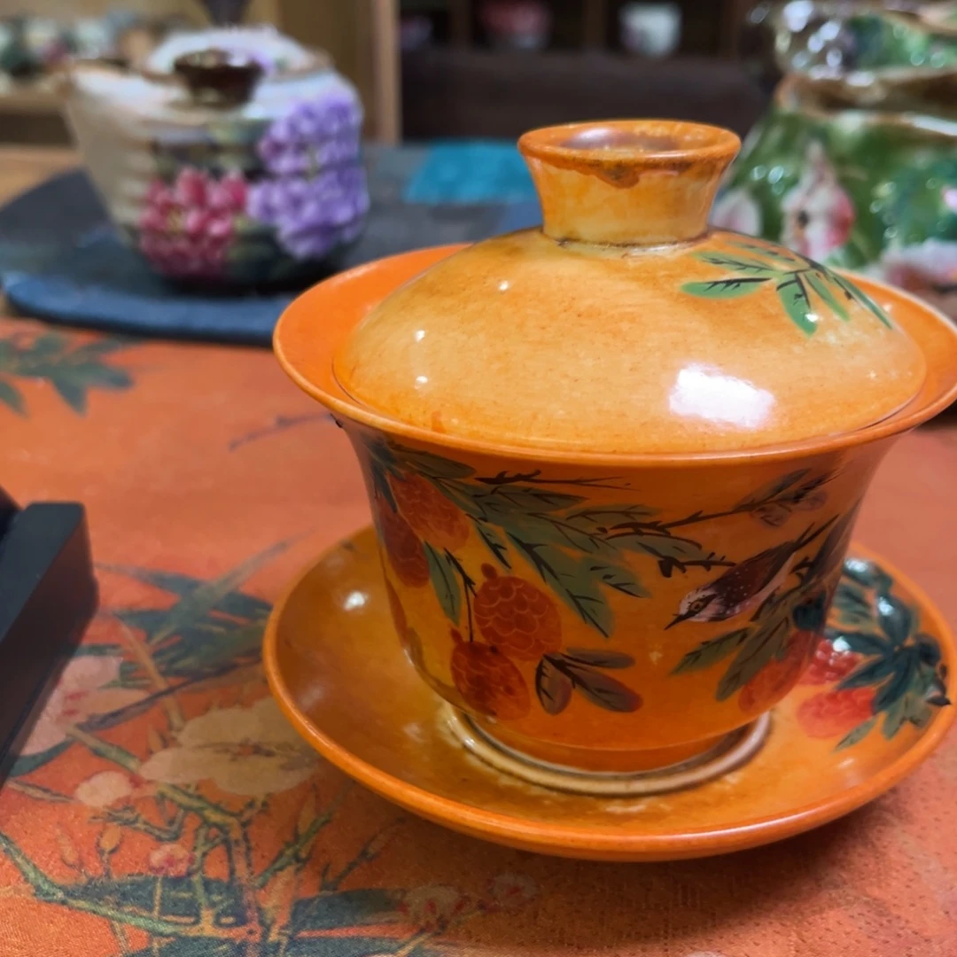 柴烧手工手绘陶瓷