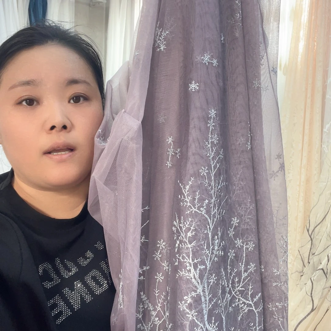 用***1纱定制产品八米渐变窗纱