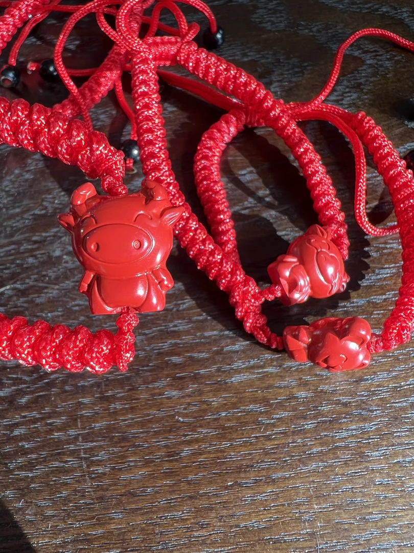含辰砂工艺品【朱砂】十二生肖手链