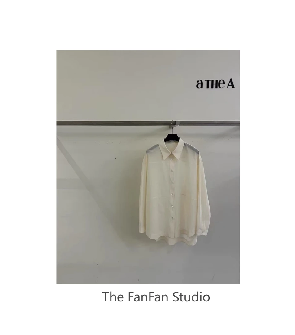 小翻领基础薄款衬衫外套