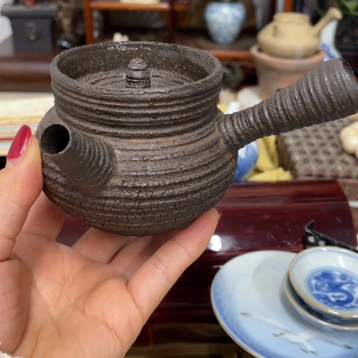 陶中古工艺品摆件