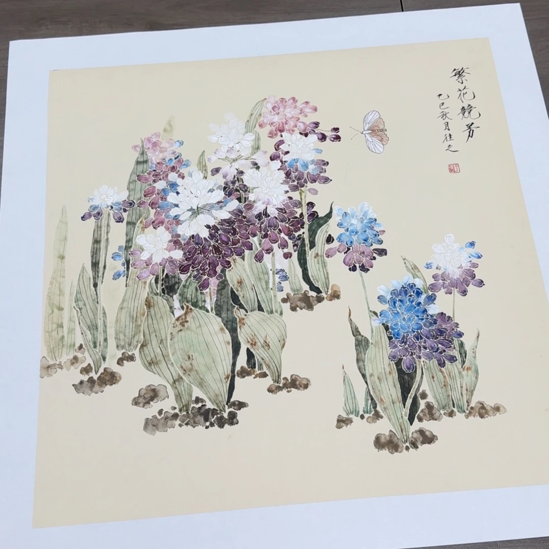 国画国画作品山水花鸟