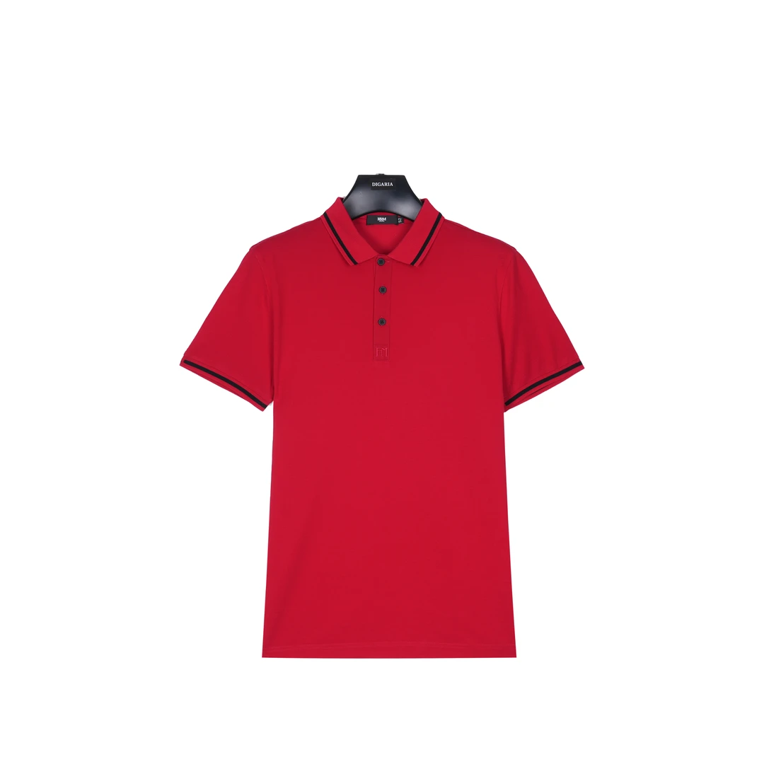 F&M春夏男款简约翻领修身百搭短袖POLO衫