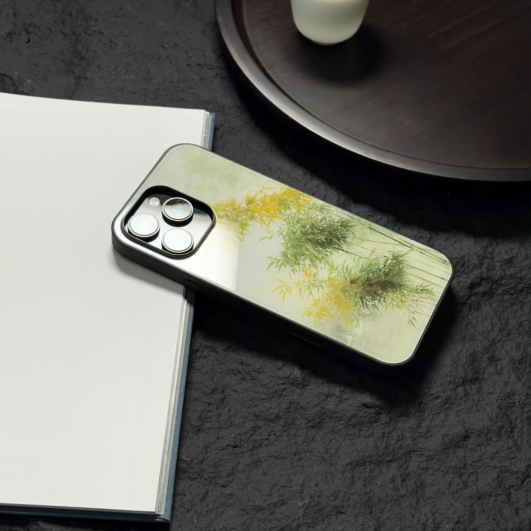 《修篁赋》新中式适用于iPhone17苹果17air/16promax高级感手机壳