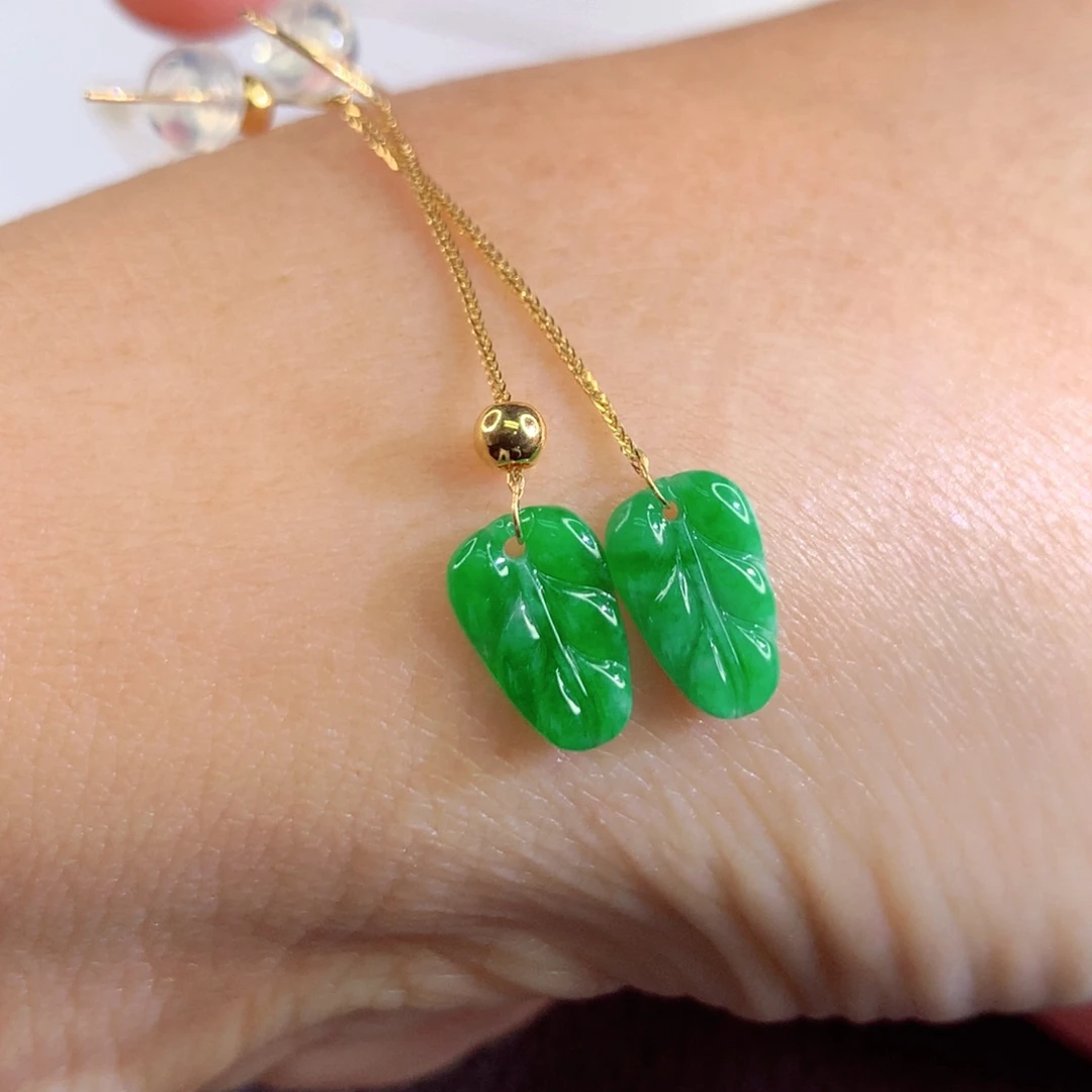 翡翠18K金镶嵌颈饰翡翠