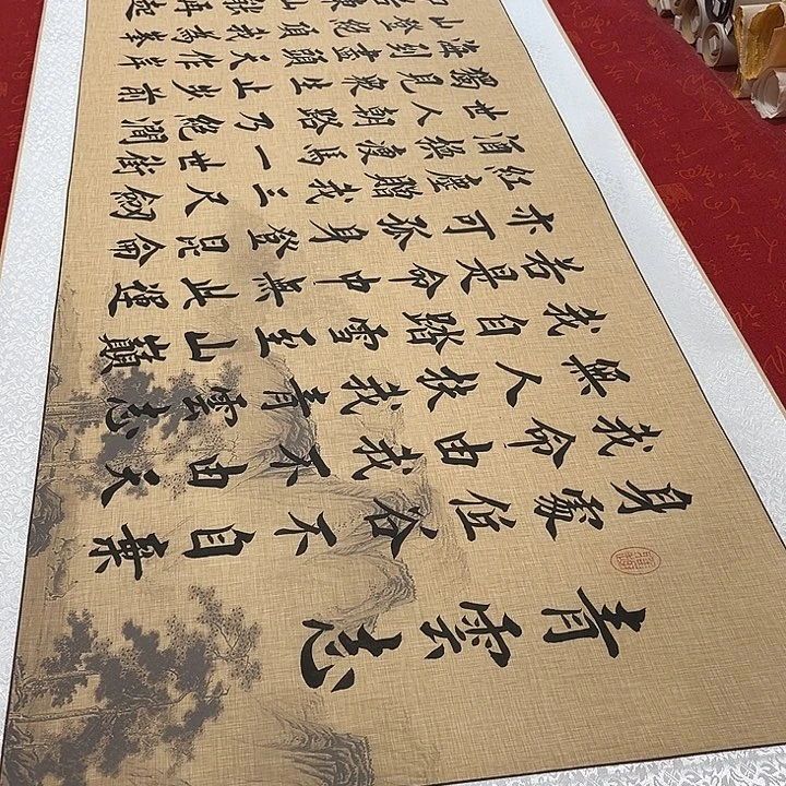 书法青云志堵金栋2号仿古205✖️55厘米左右