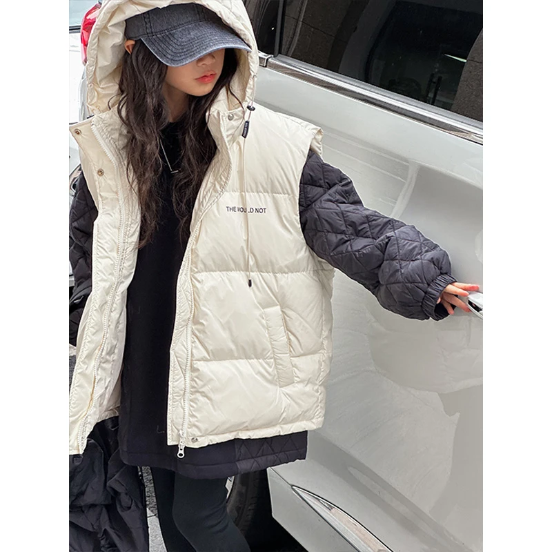 K25300韩国女童羽绒马甲2025新款秋冬季儿童加厚马夹坎肩保暖背心