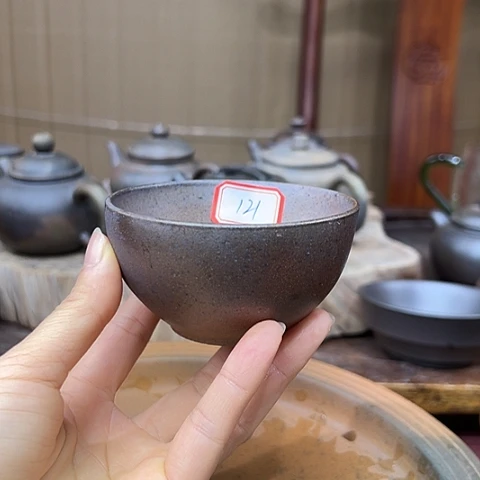 戬谷龙窑坭兴陶柴烧杯121