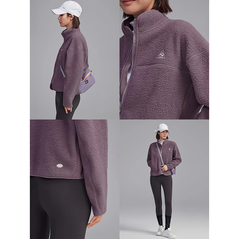 CLOUDSPACE/云上生活【喵喵绒】摇粒绒外套女加绒夹克2025春上衣