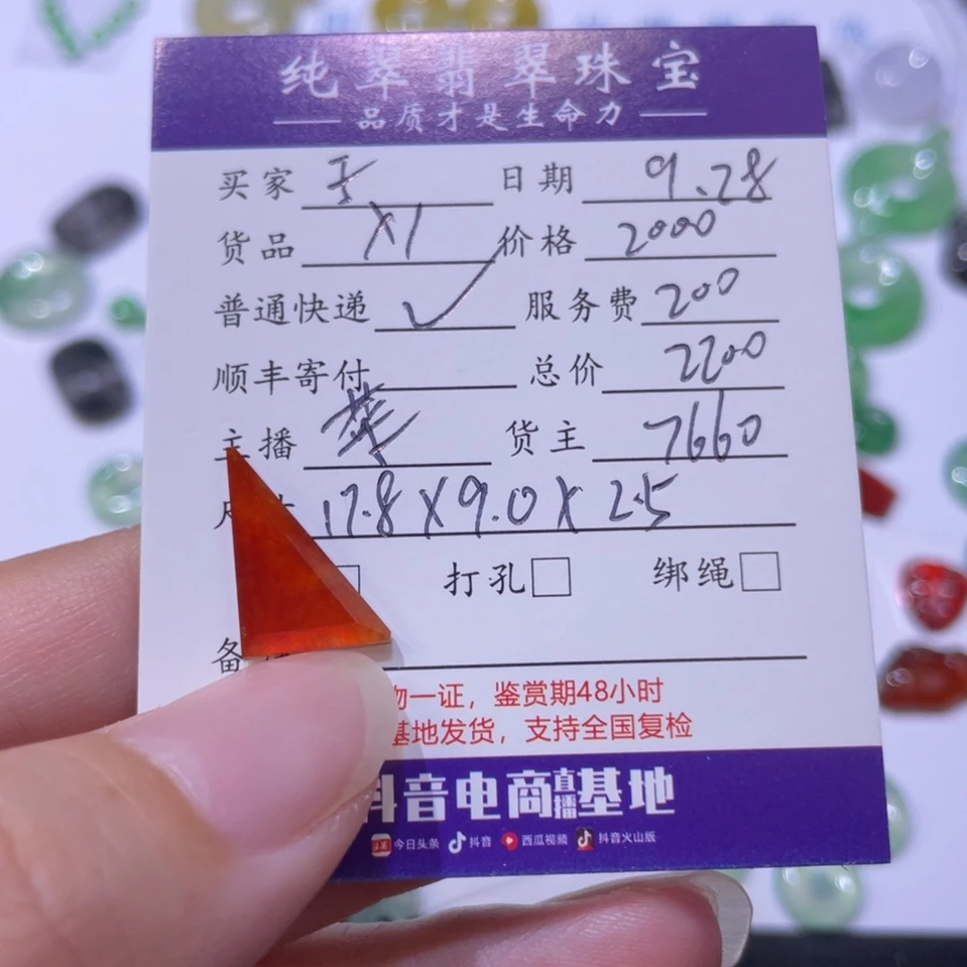 子***n翡翠未镶嵌颈饰天然翡翠