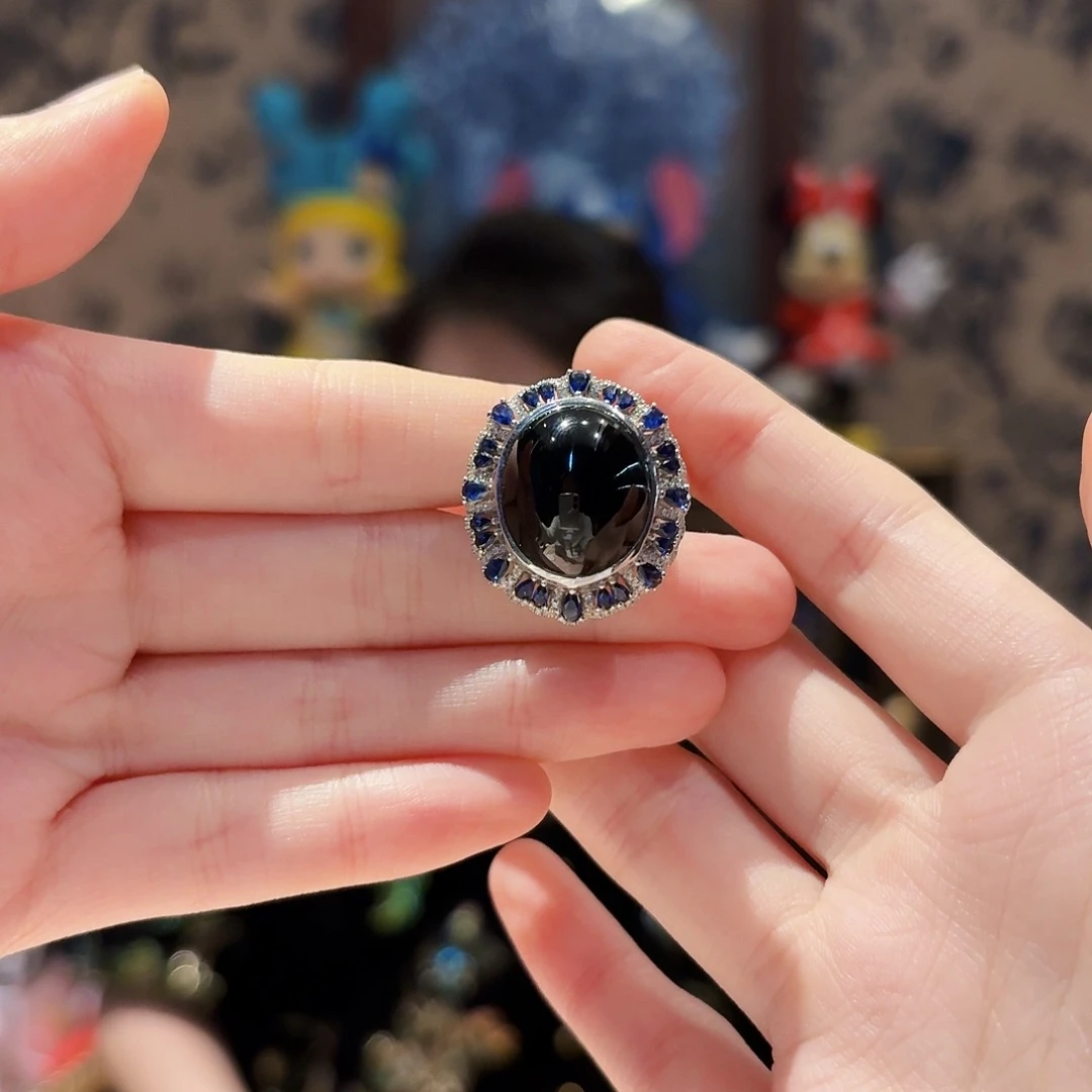 翡翠18K金镶嵌戒指吊坠两戴款