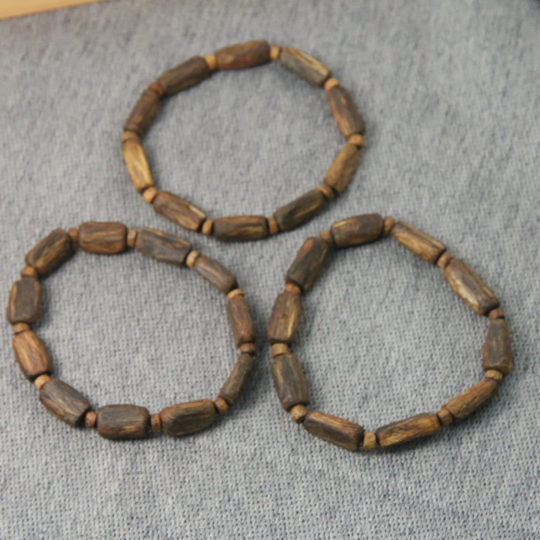 沉香九分沉奇楠随型手串隔珠款1 18CX2-043-1（多样性发货发其一）