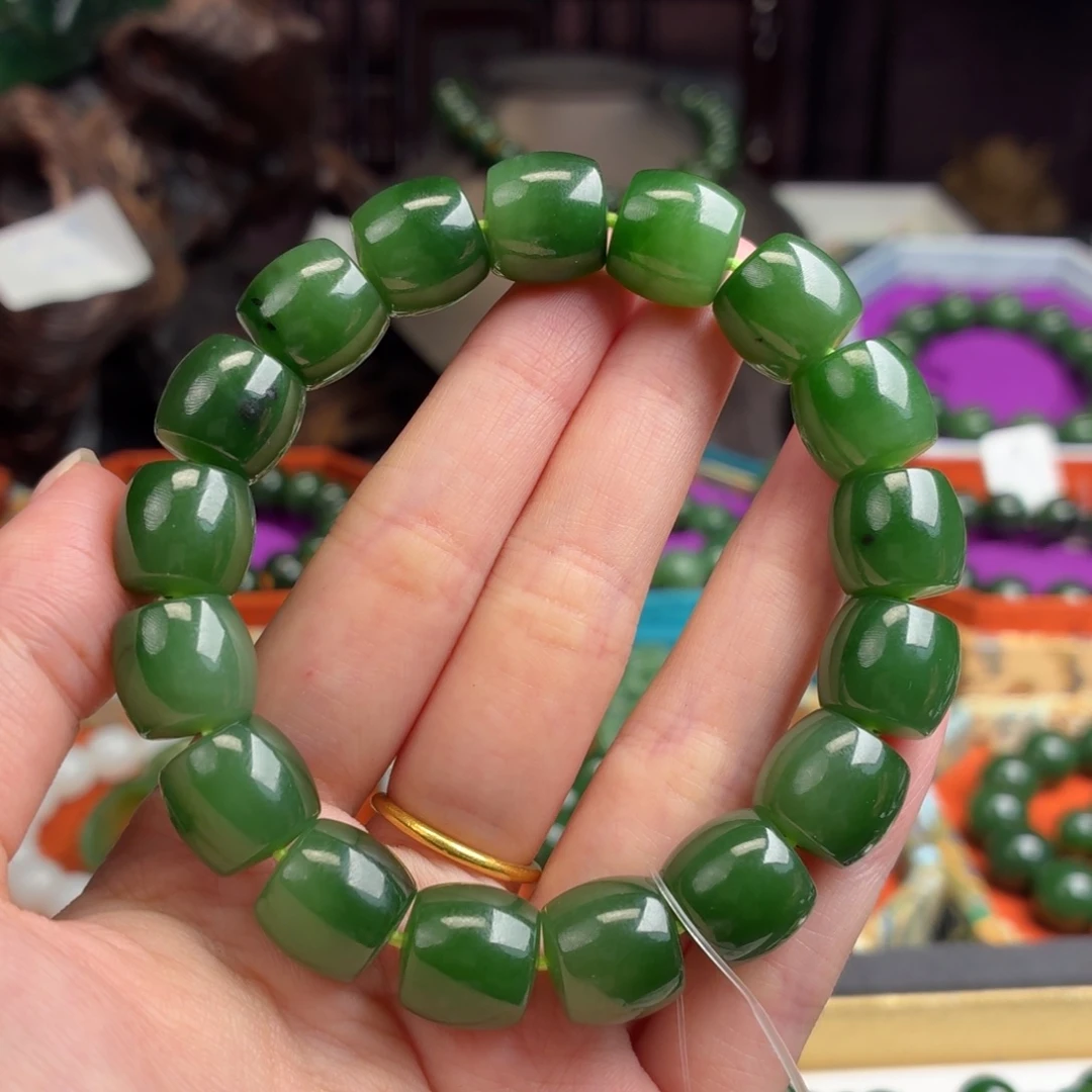 和田玉（碧玉）未镶嵌手串