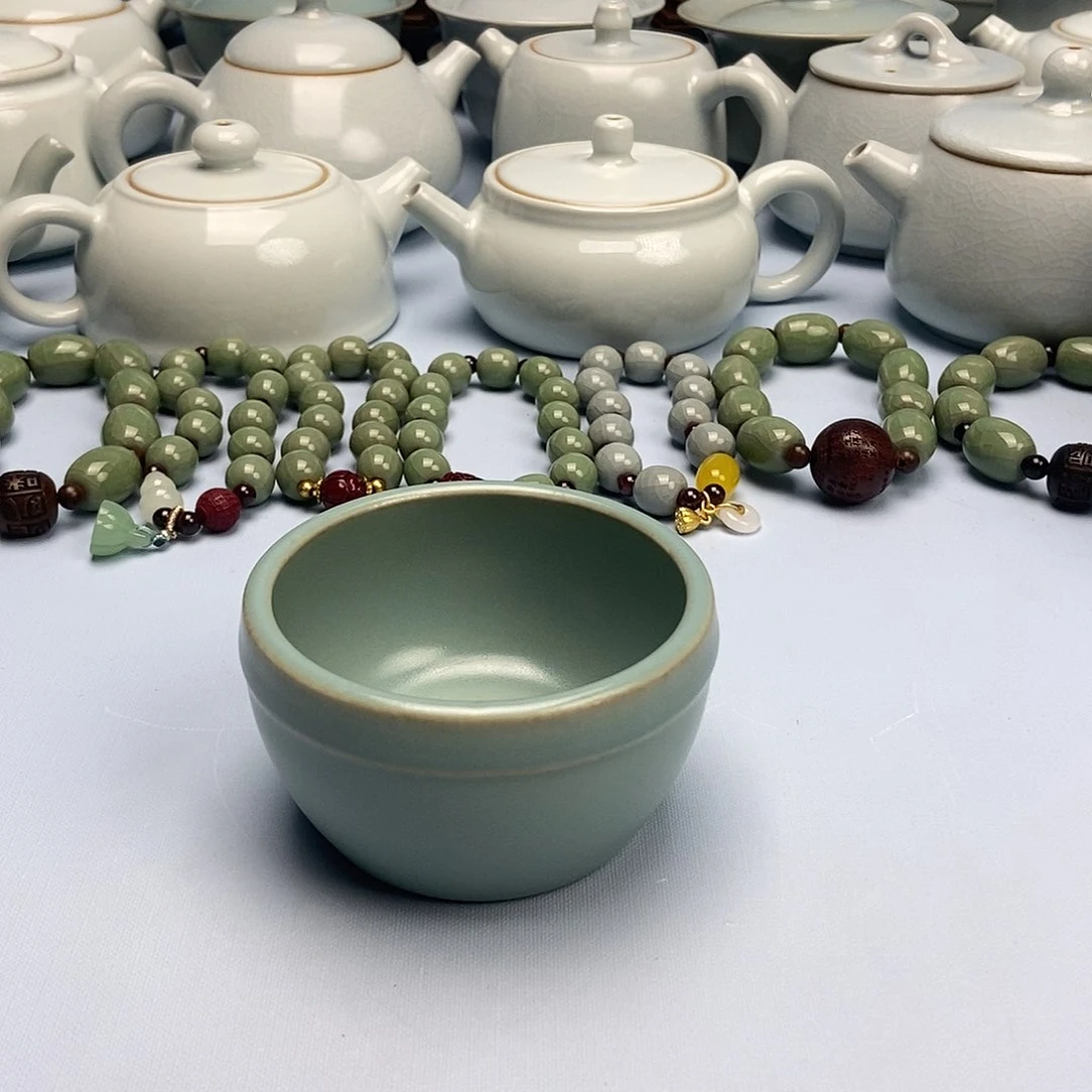 杯微瑕仿古釉缸杯原矿原釉原产地