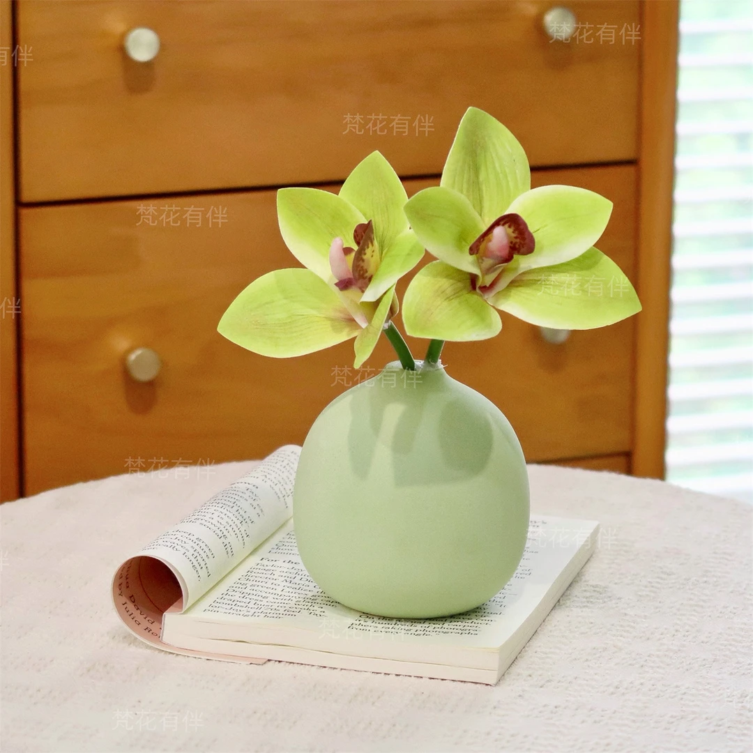 惠兰仿真花客厅茶几书桌摆设桌面床头柜餐桌仿真花摆件花艺