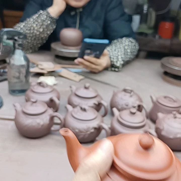 紫砂茶案F*闪朱泥笑樱