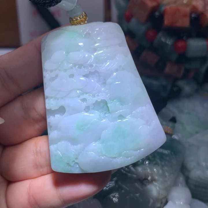 颈饰未镶嵌翡翠保真天然A货翡翠