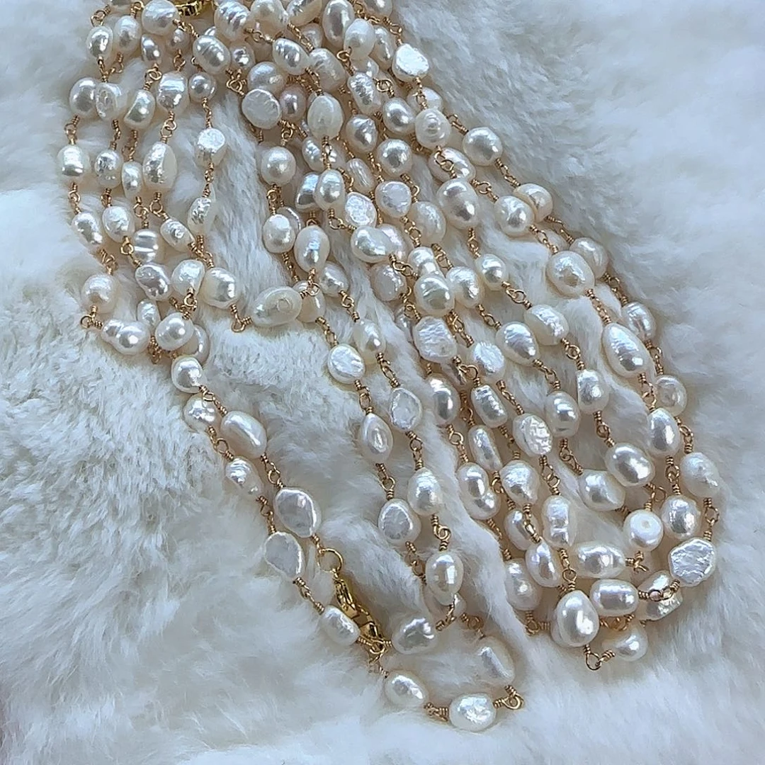 未镶嵌定制项链多样性发货发其一626淡水珍珠