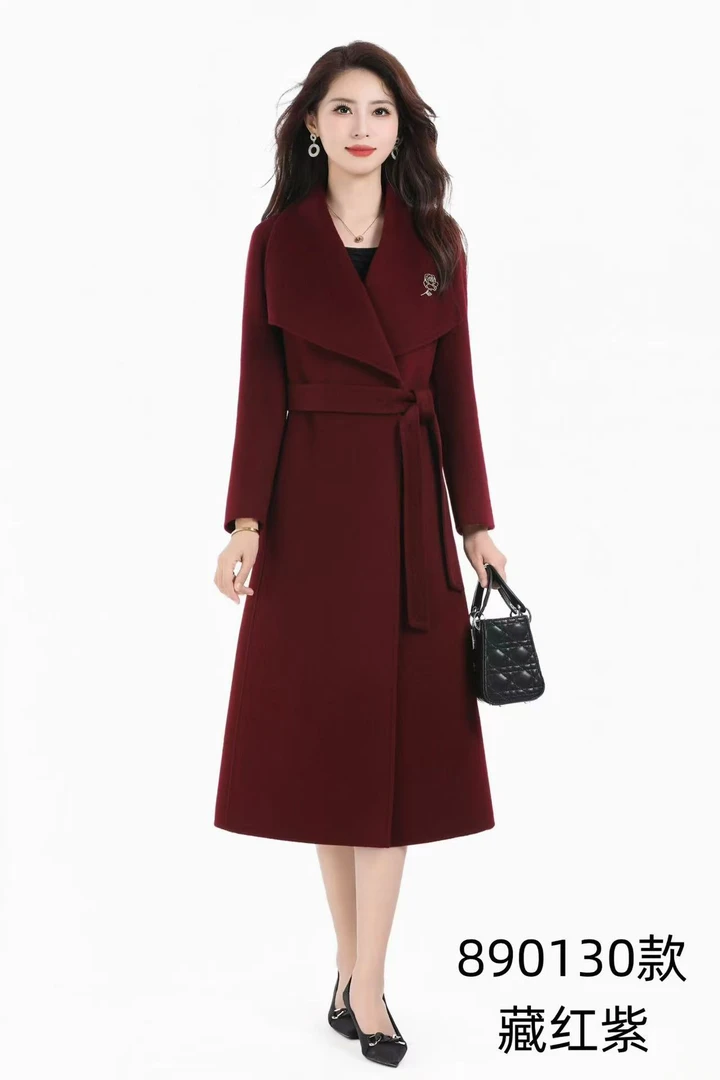 2025新款秋冬绵羊毛外套大衣保暖喜妈妈婆婆必备