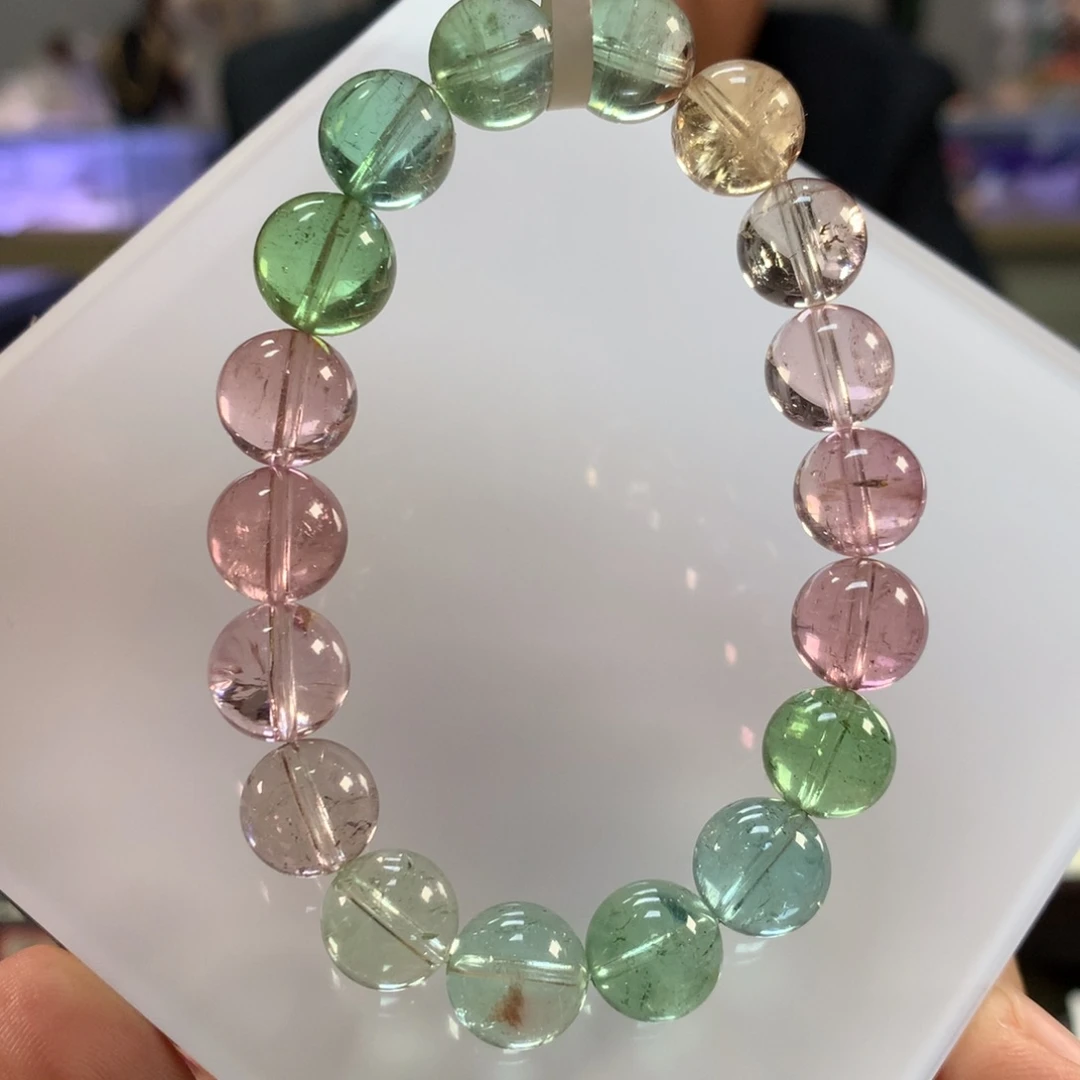 碧玺未镶嵌手链10.4左右