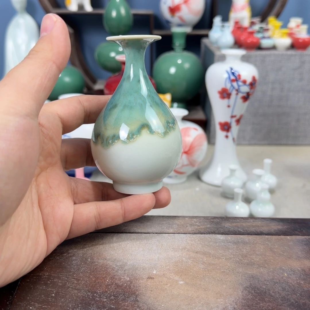 陶瓷手工小花器摆件