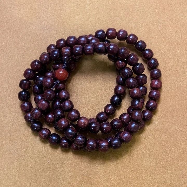 黄花梨/降香黄檀手串/手链9*10*108紫油梨沉水