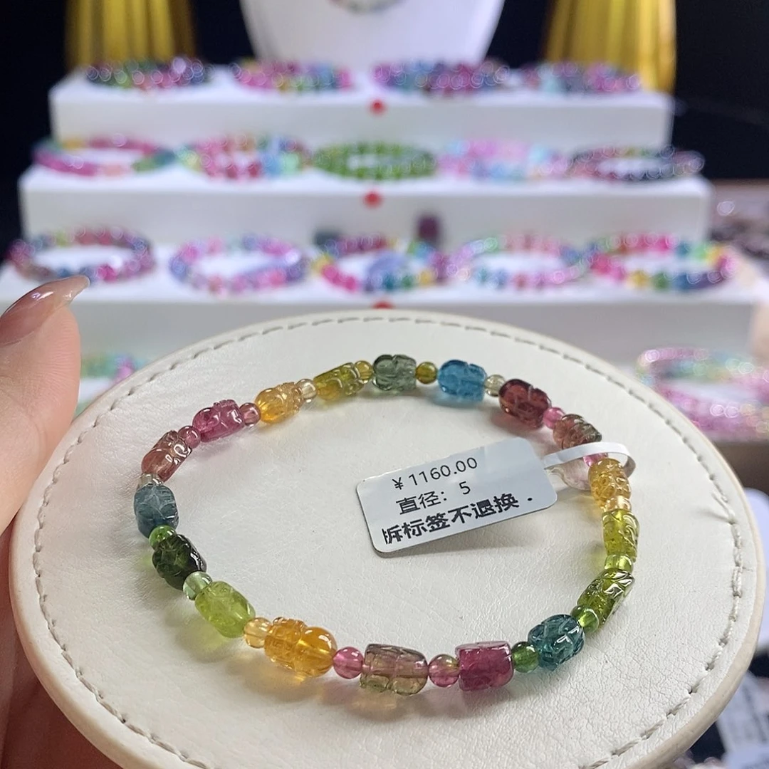 未镶嵌手链碧玺貔貅