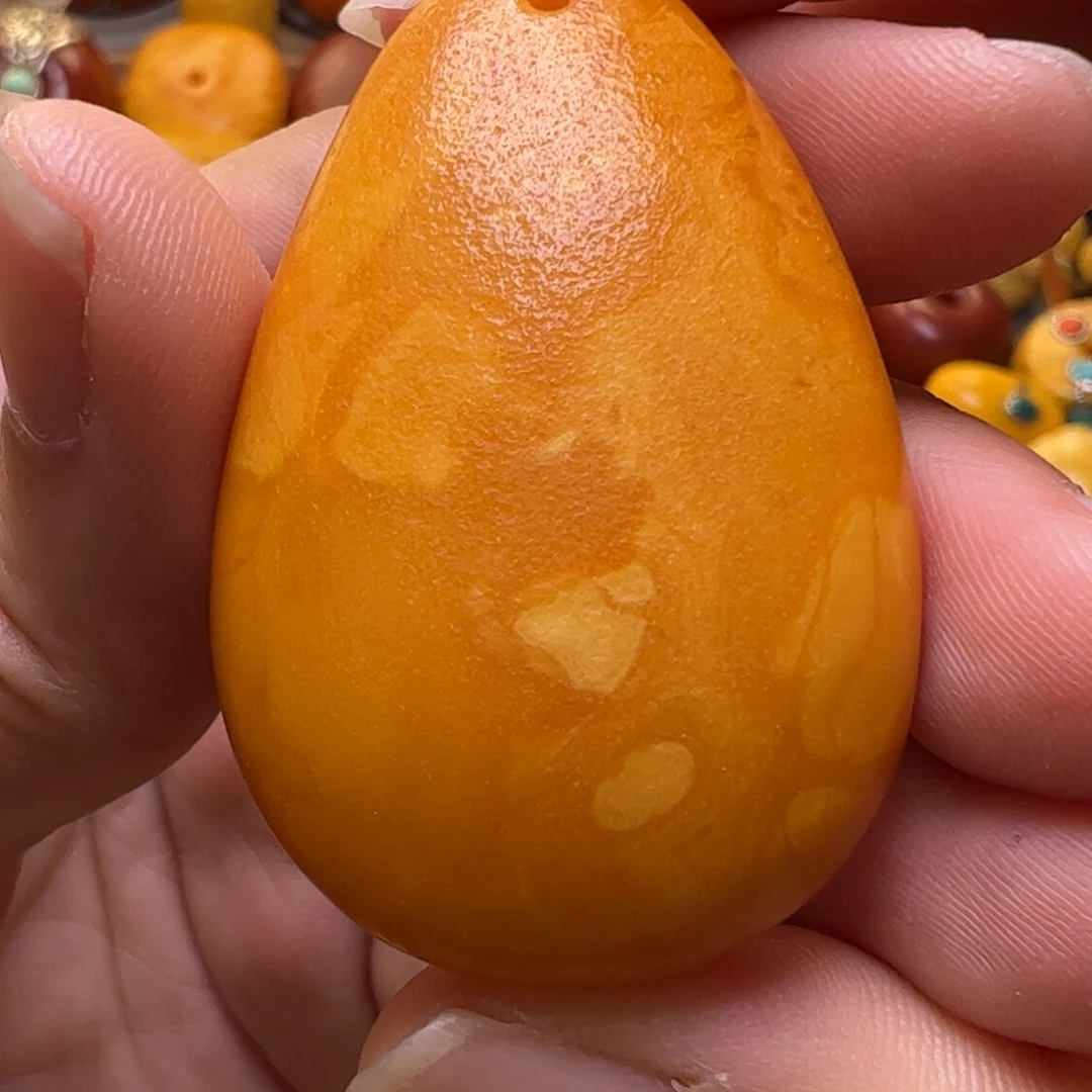 裸石蜜蜡未镶嵌吊坠