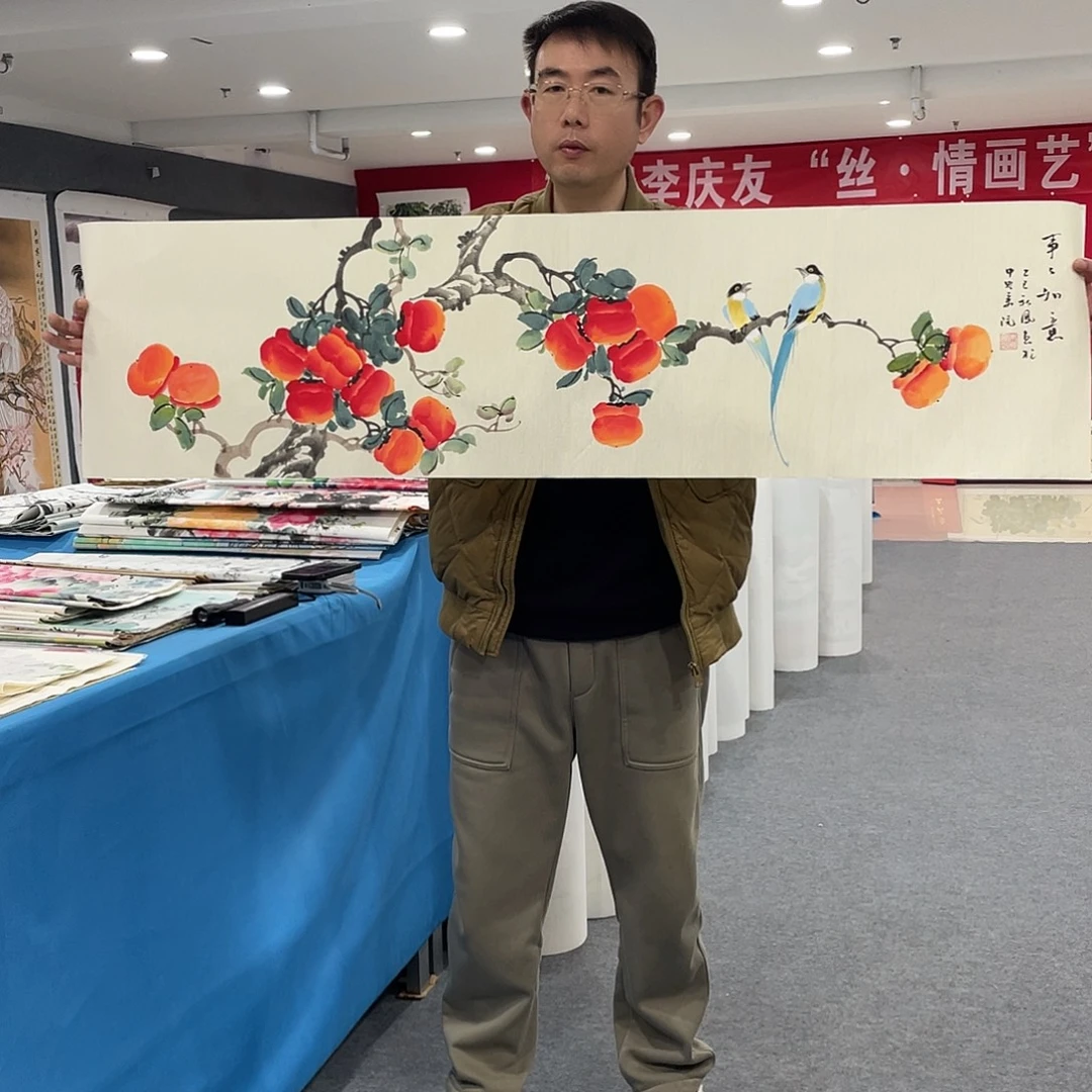 国画今天上午国画作品展示