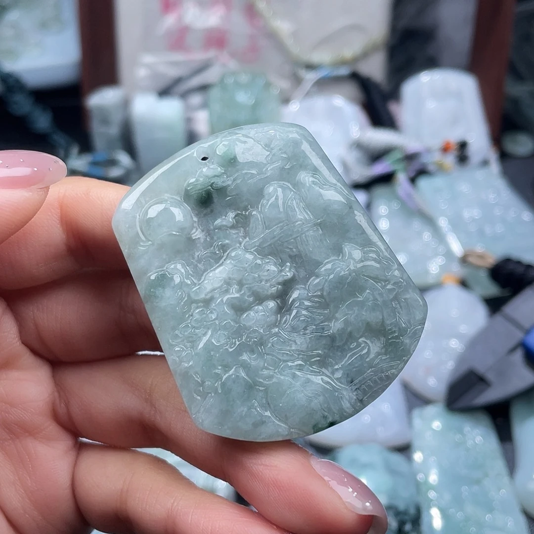 翡翠未镶嵌颈饰翡翠