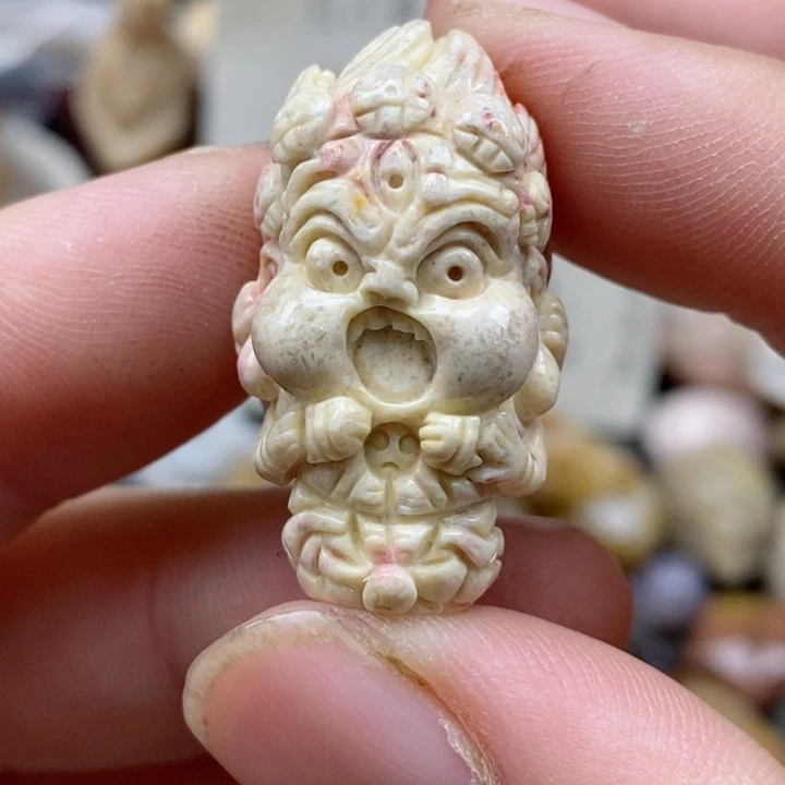 硅化珊瑚（珊瑚玉）未镶嵌颈饰