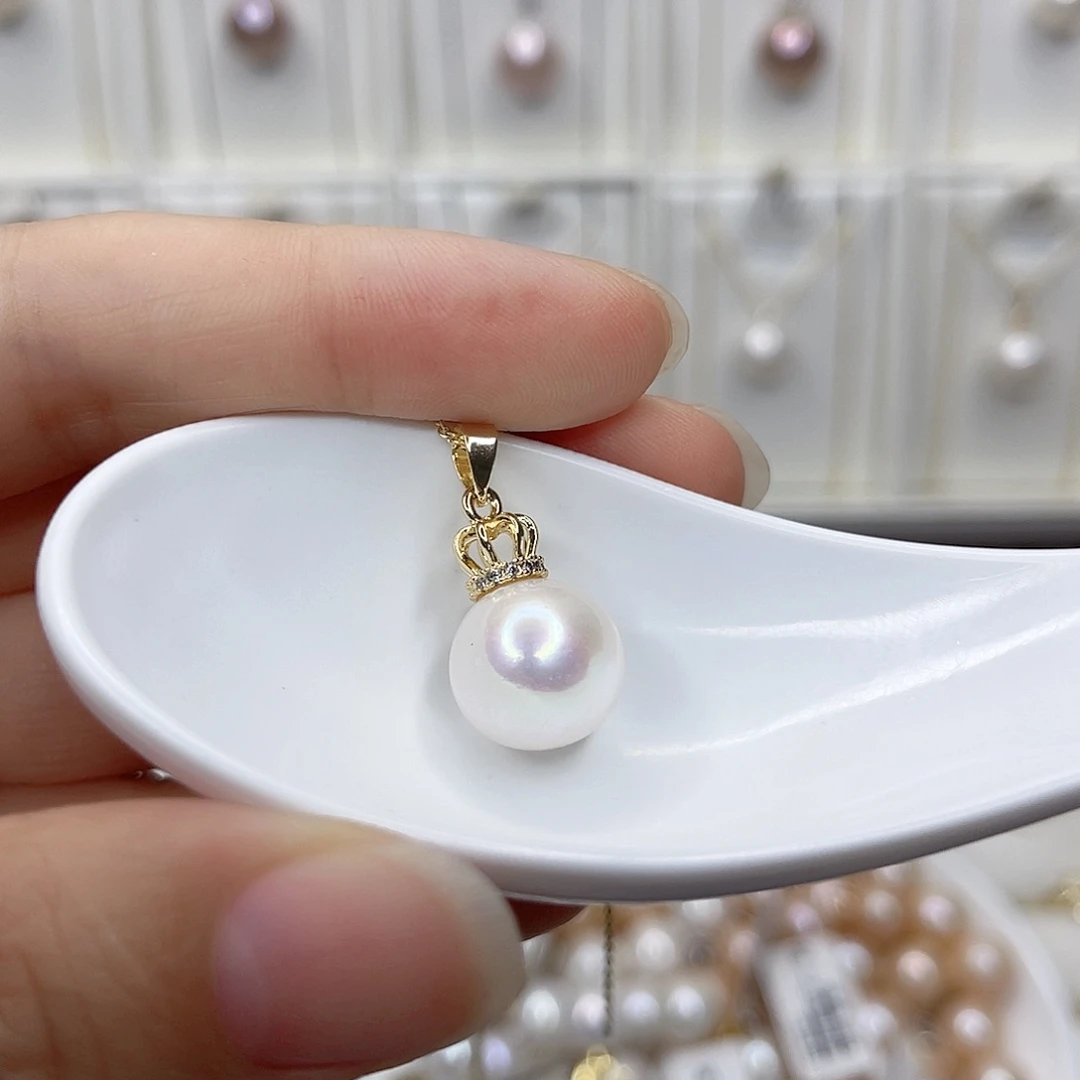 淡水珍珠未镶嵌吊坠(赠链)