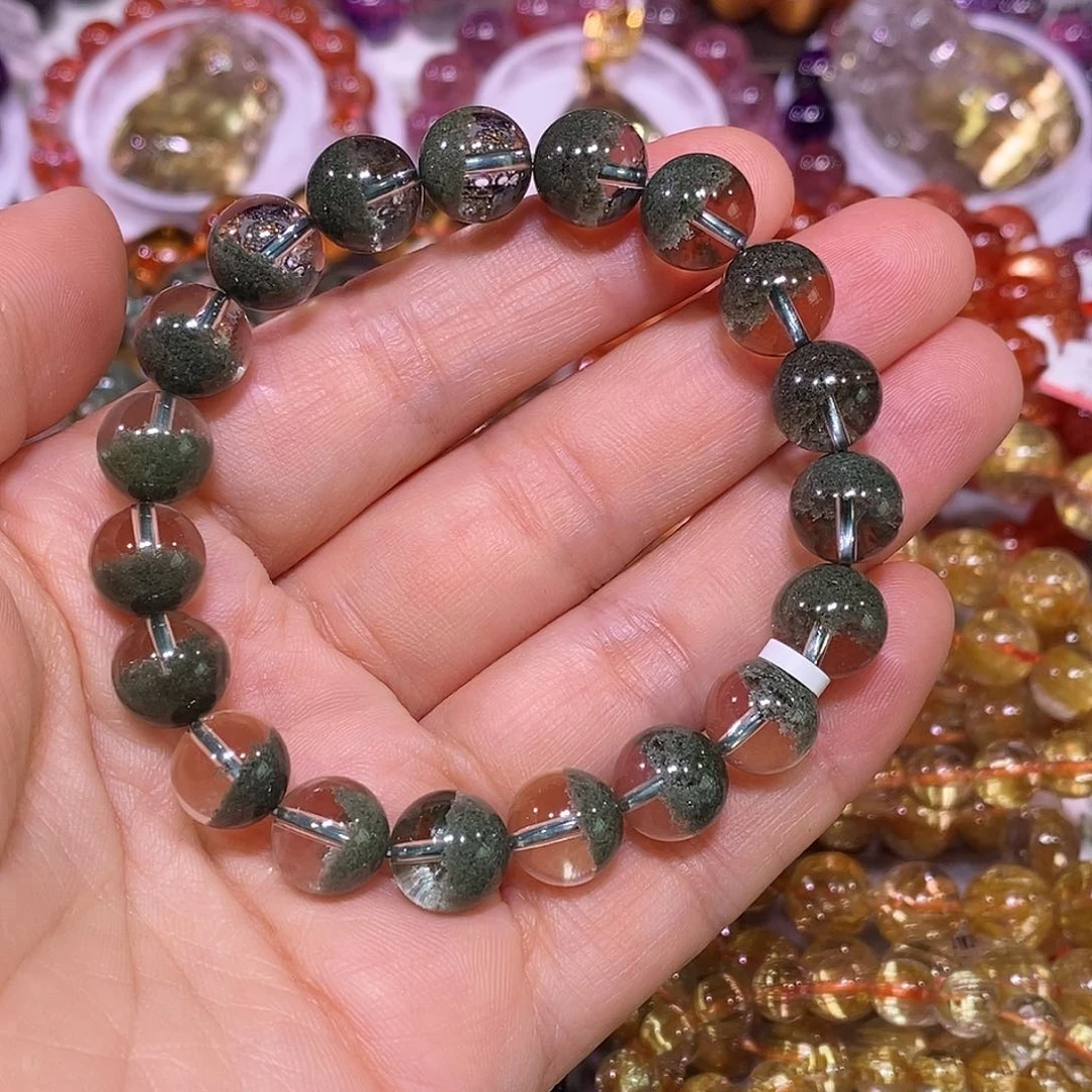 未镶嵌手链水晶绿幽灵10