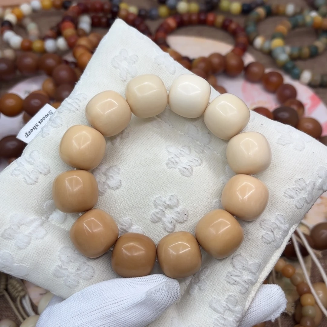 吊坠菩提根/象牙果22干磨牙果渐变桶693