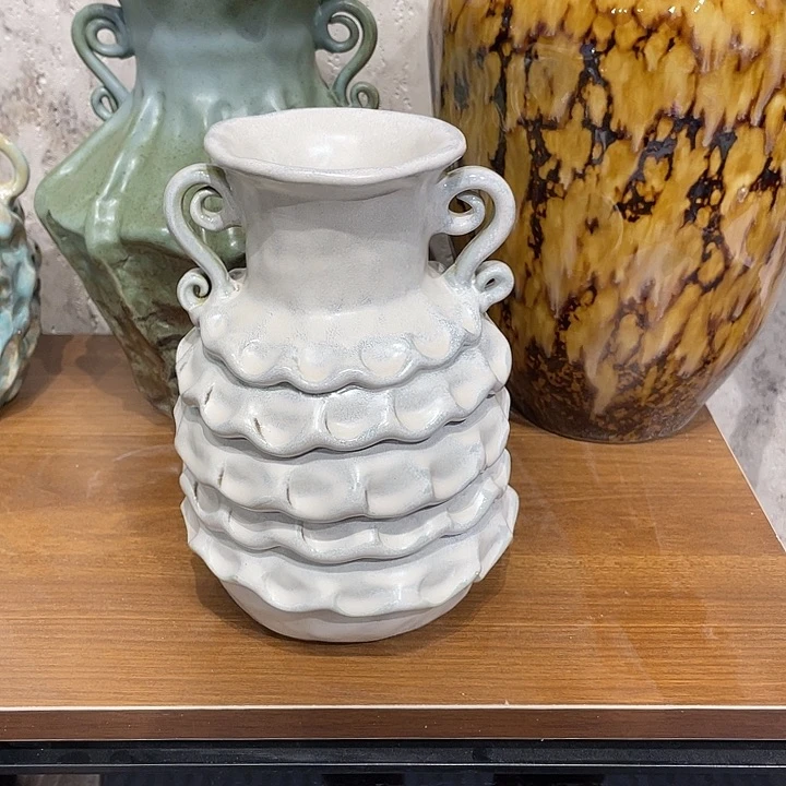 梁***梁瓶陶瓷花器摆件系列