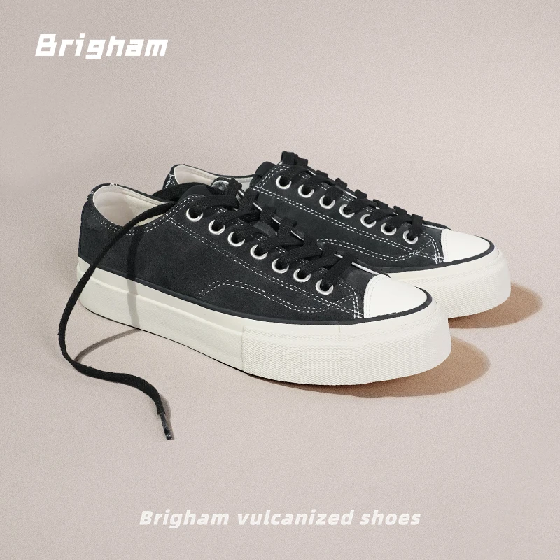 Brigham/布里根姆"盟主"25ss.日系经典反绒皮休闲硫化鞋BH930