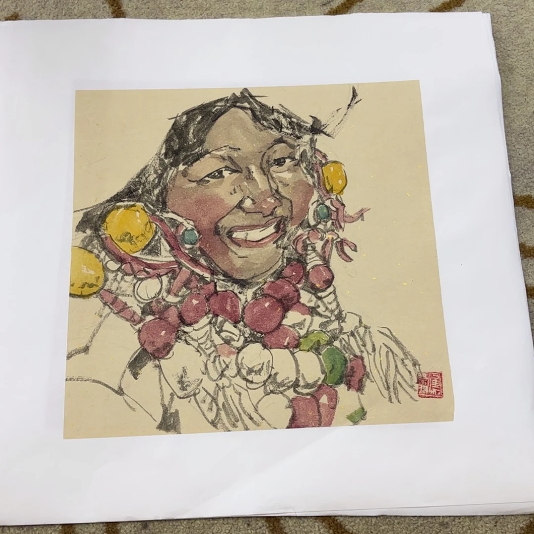 国画焦禄明老师作品刘
