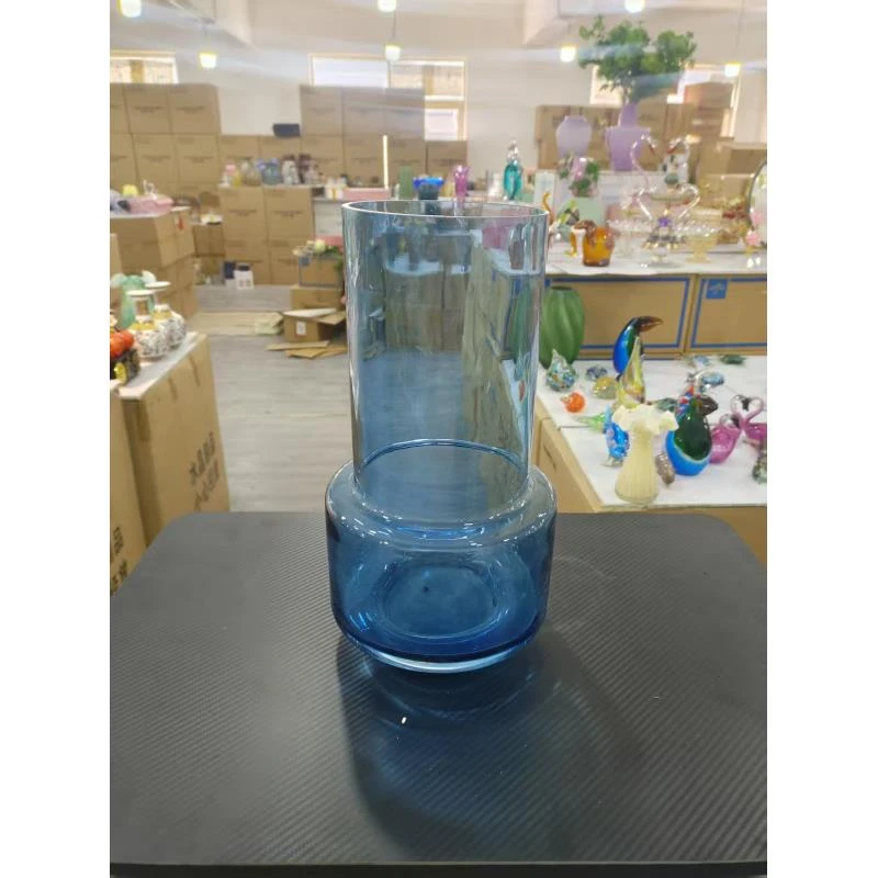 外贸孤品花瓶花器蓝色中古花瓶