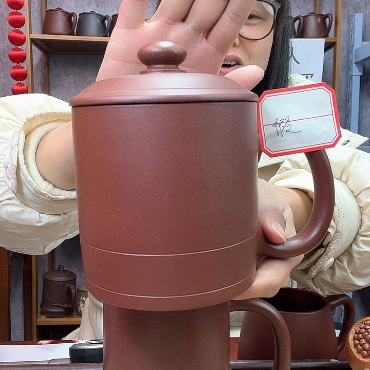 紫砂茶杯原矿紫砂杯