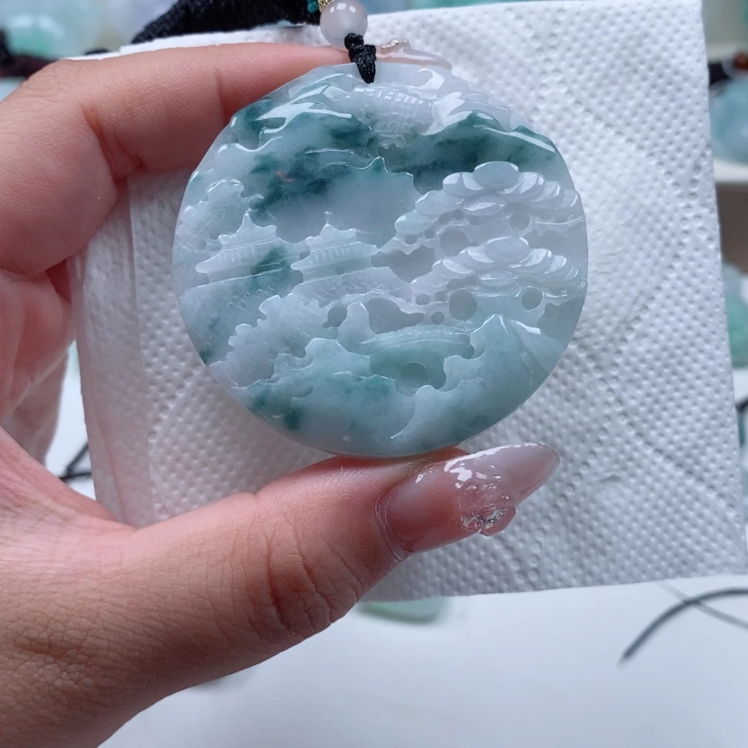 翡翠未镶嵌颈饰天然翡翠