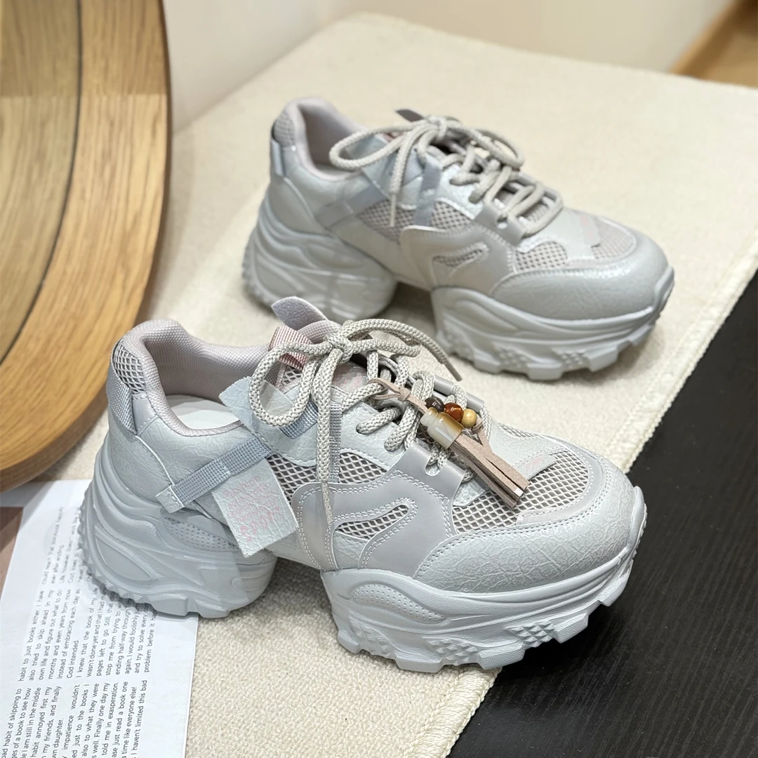 厚底松糕复古小蛮腰老爹鞋女ins潮2025新款秋增高显瘦爆款运动鞋