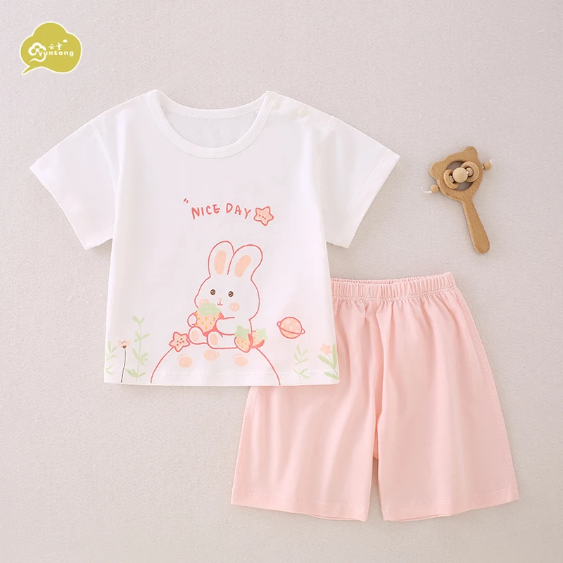 夏季薄款短袖套装纯棉A类